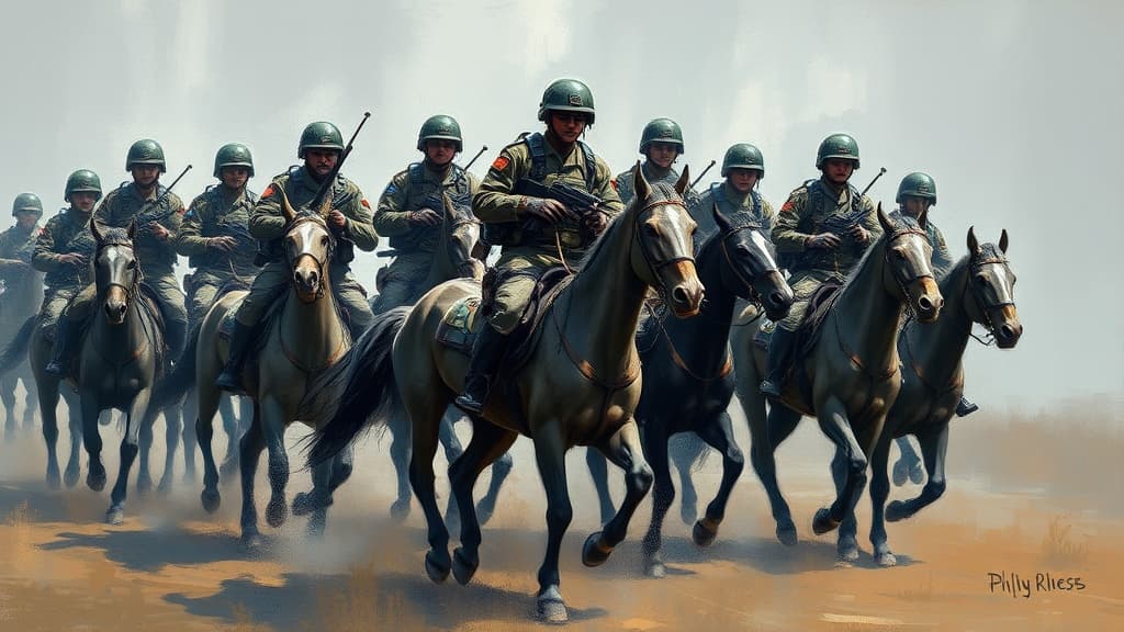 Ukrainian Forces Release Video of Russian Soldiers on Horseback Amid Equipment Shortages