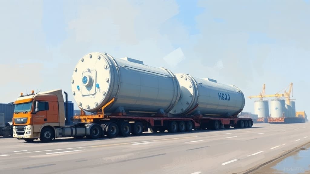 H2CAST Project Advances with Component Transport to Etzel for Hydrogen Facility Assembly