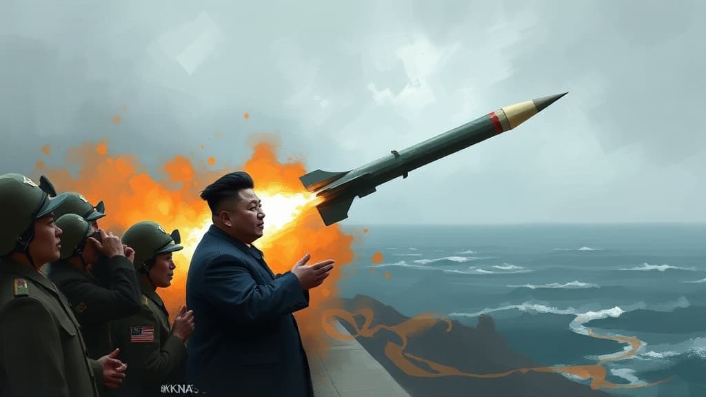 North Korea Tests New High-Altitude Anti-Aircraft Missile in East Sea