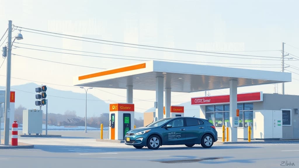 Gas Stations in South Korea Authorized to Store Solar Energy for EV Charging