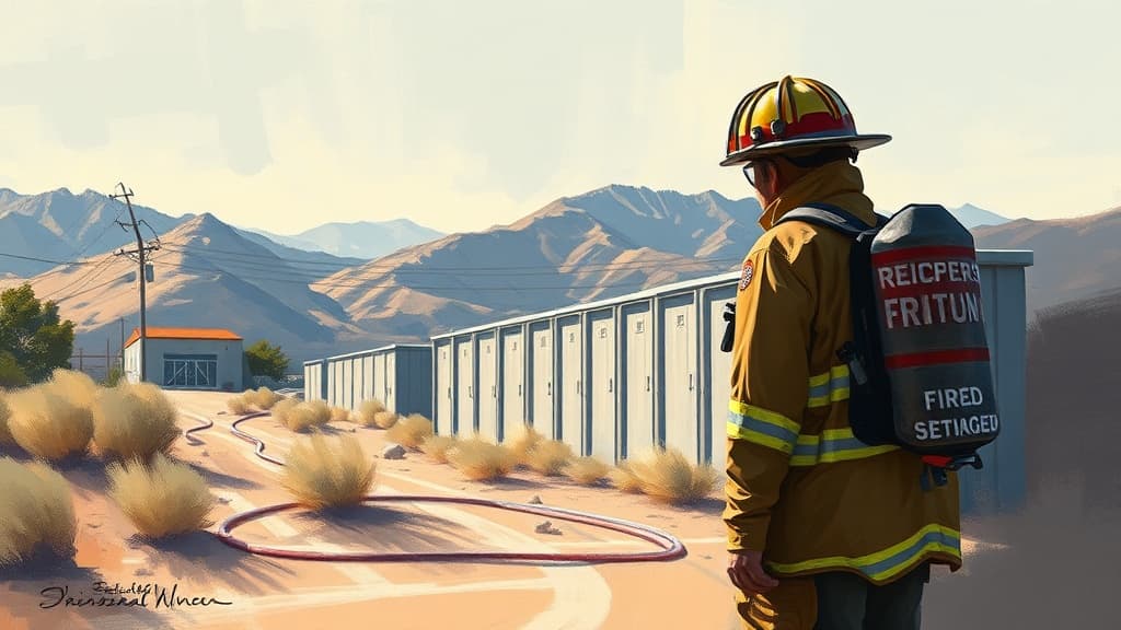 Los Angeles Firefighters Oppose Acton Battery Storage Project Citing Safety Risks
