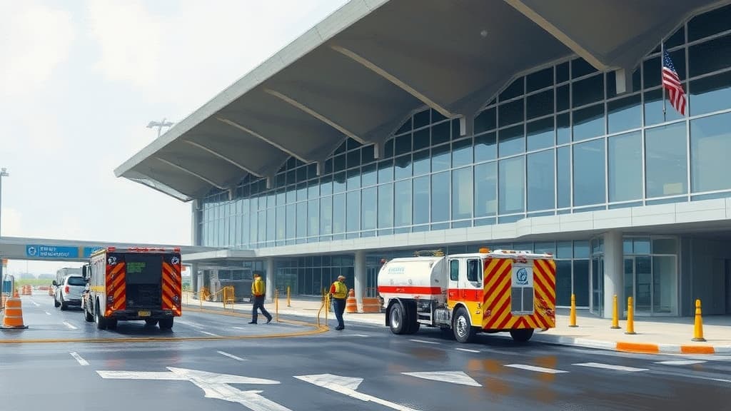 Crews Repair Gas Leak at Wilmington International Airport