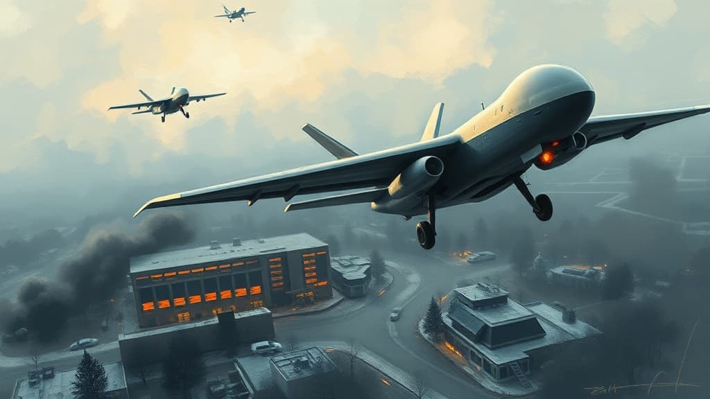 Drones Attack Atlant Aero Facility in Taganrog, Russia