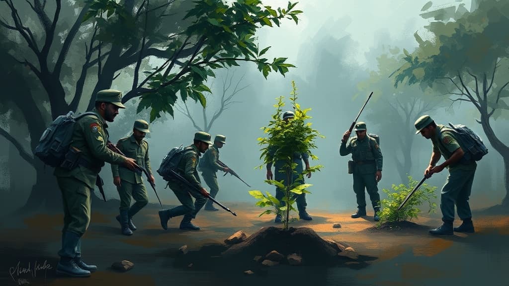 Indian Army Leads Tree Plantation Drive in Pune to Enhance Urban Forestry