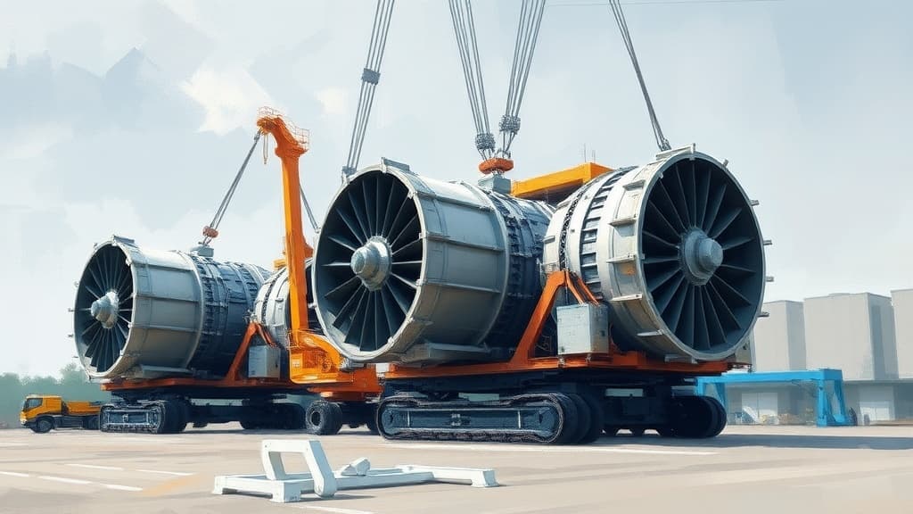 Mammoet Completes Heavy Lifts for EnBW's New Power Plant in Altbach, Germany