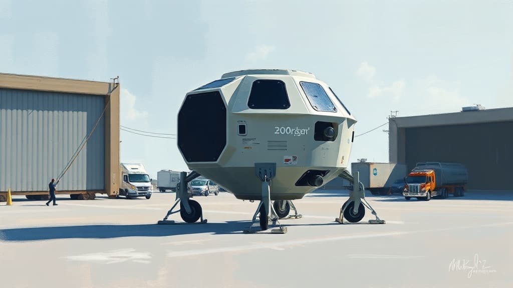 Blue Origin's Endurance Lunar Lander Unveiled and Sent for Testing