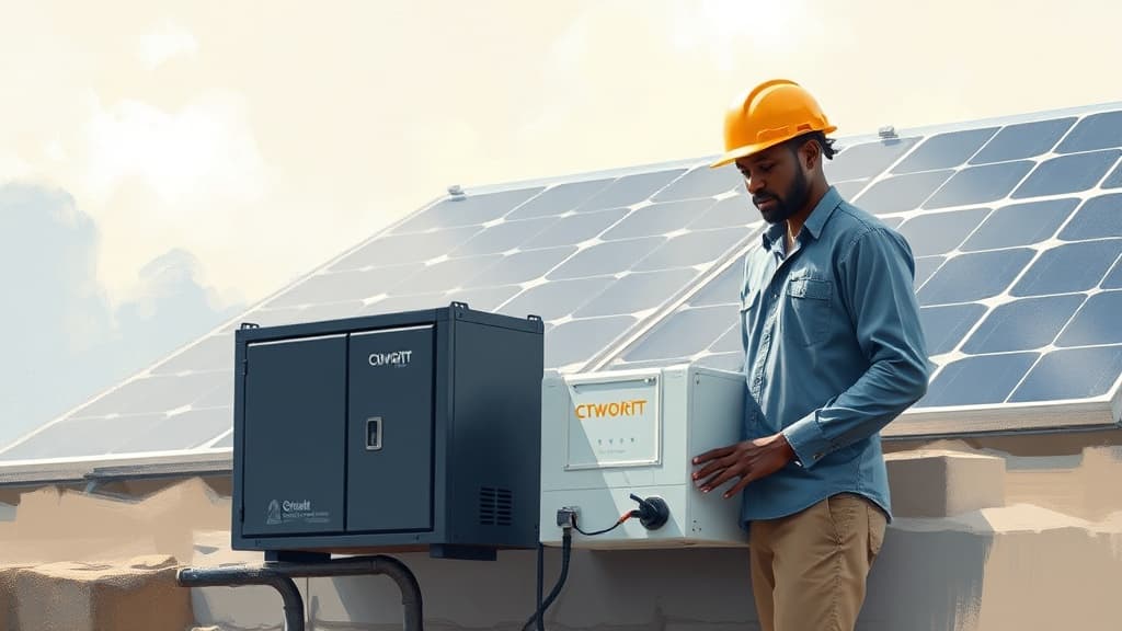 Nigerian Crypto Specialist Installs Solar System with Cworth Lithium Battery for Constant Power Supply