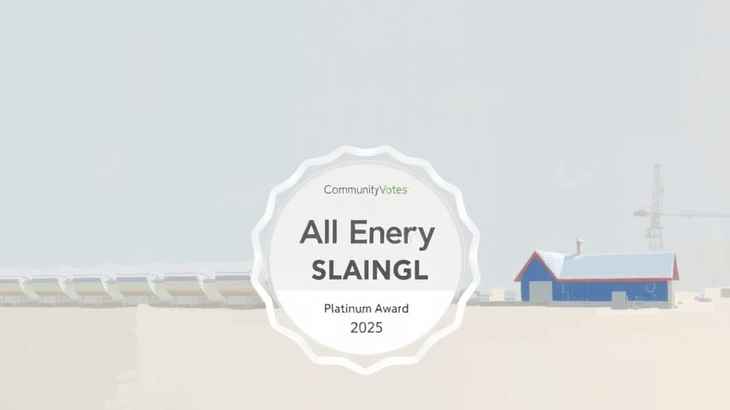 All Energy Solar Receives Platinum Award from CommunityVotes Manchester 2025