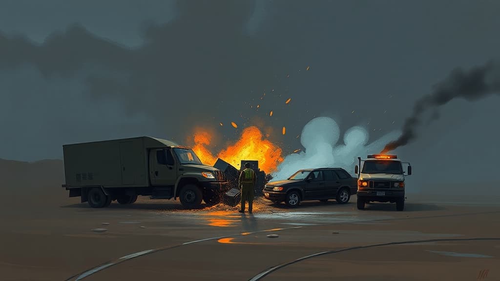 13 Killed in Multi-Vehicle Collision in Anbar Province, Iraq