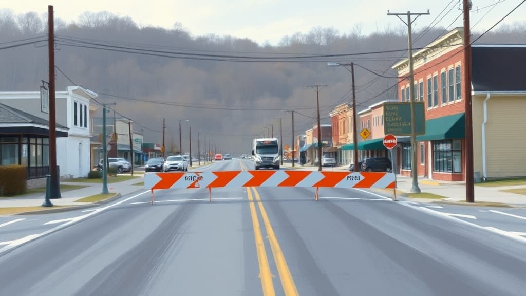 One-Lane Closure on Ritchie Street in Buckhannon for Mountaineer Gas Infrastructure Work