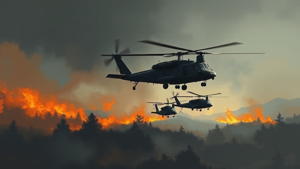 Oklahoma National Guard Deploys Helicopters and Fire Crews for Wildfire Suppression