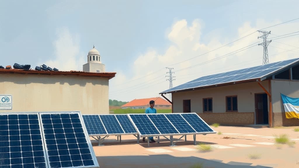 Solar Panels Enhance Resilience in Ukraine, Myanmar, and Gaza Amid Conflicts