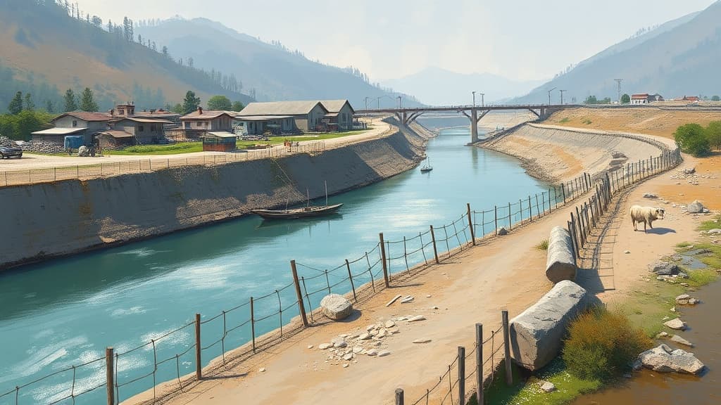 Ganderbal Power Canals Lack Safety Measures, Posing Risks to Residents and Livestock