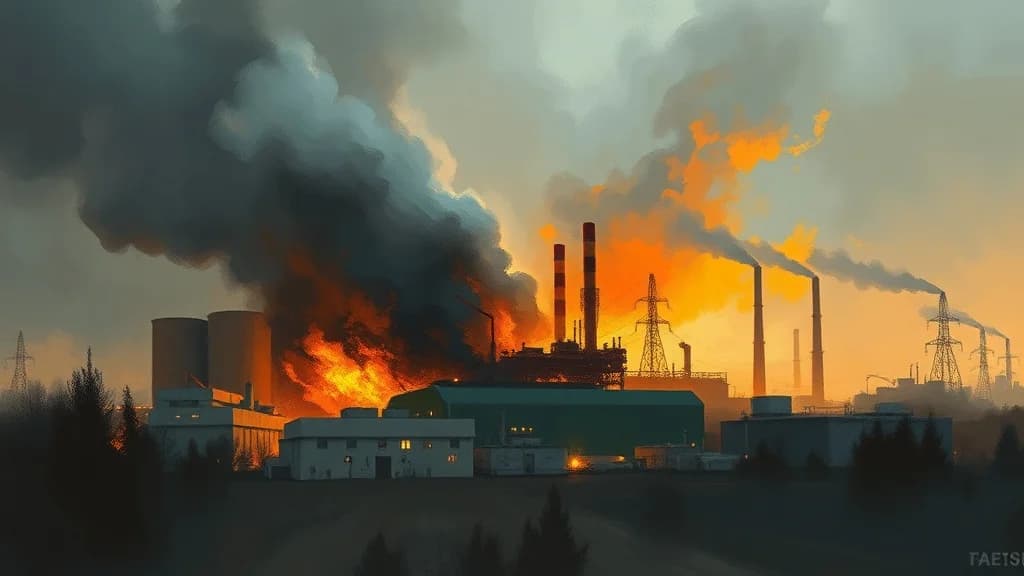 Fire Breaks Out at Russia's Dorogobuzh Thermal Power Plant Critical for Defense Industry