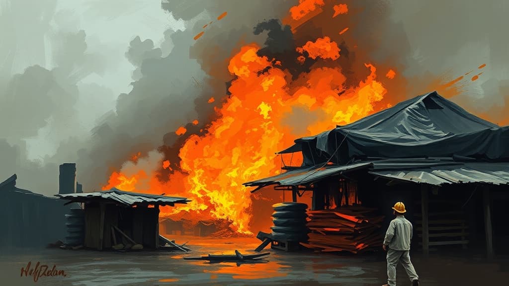 Fire Outbreak at Gombe Timber Market Causes Significant Property Damage